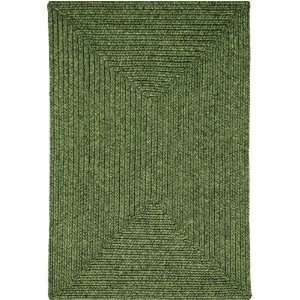 Homespice Decor Out Durable Pine Solid Braided Rectangular Rug   Pine 
