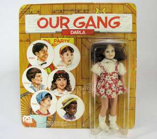 Mego 6” Darla Our Gang Little Rascals moc reseal 1975 Metro Goldwyn 
