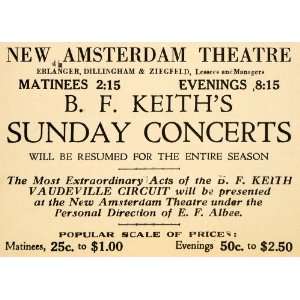  Concert Theatre Music Edward Albee   Original Print Ad