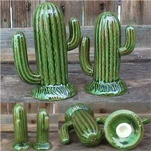    Saguaro Cactus Ceramic Salt and Pepper Shakers 