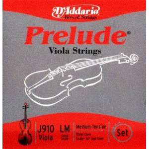 DAddario Viola Prelude Set Long Scale (16+), J910L 