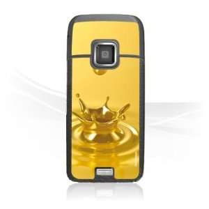  Design Skins for Nokia E65   Gold Crown Design Folie 