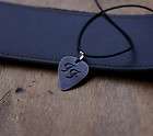 Hand Made Copper Foo Fighters Guitar Pick with Necklace