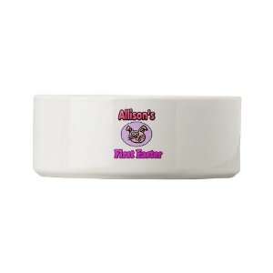  Allisons First Easter Cute Small Pet Bowl by  