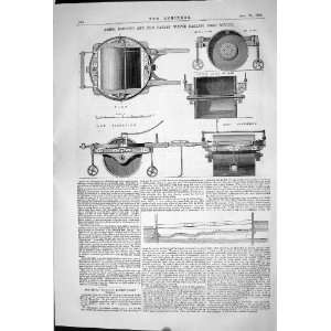 1868 AMIES BARFORD PATENT WATER BALLAST ROAD ROLLER RIVER MEDLOCK 