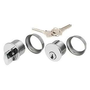 CRL Polished Stainless AMR Series Keyed Cylinder and Thumbturn for 