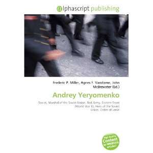  Andrey Yeryomenko (9786132771858) Books