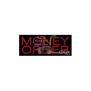  Money Order LED Sign 8 inch tall x 20 inch wide x 3.5 inch deep 