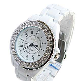 lady Man couple diamond crystal new sinobi WHITE Tungsten Quartz wrist 