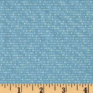  44 Wide Antoinette Dots White/Sky Blue Fabric By The 