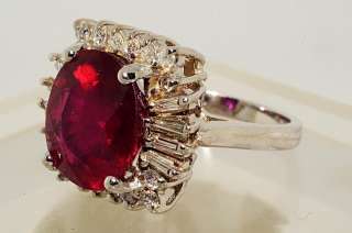 detailed description of item natural red ruby clarity enhanced 5 91cts 