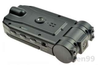 Portable DVR IR Vehicle Car dash Camera Dual cam X1000 Road Recorder 