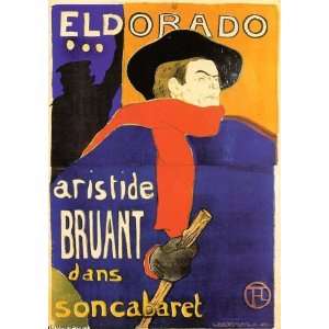    Lautrec   24 x 34 inches   Eldorado, Aristide Bruant
