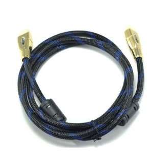  Gold Plated 1080P Male to Male HDMI Cable Black/Royalblue 