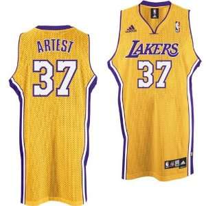 Ron Artest Swingman Jersey   Los Angeles Lakers Jerseys (Gold) XL 
