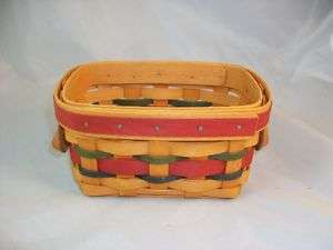 Longaberger 2000 Branch Sponsoring Basket Colored Weave  