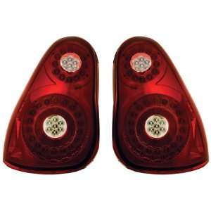   Ruby Red Running/Brake/Turn All LEDs light up. 1 pair Automotive