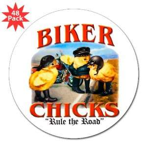   (48 Pack) Biker Chicks Women Girls Rule the Road 