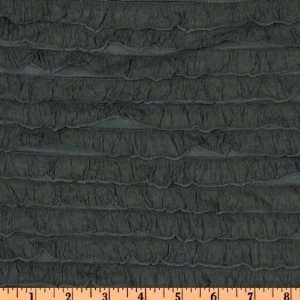  58 Wide Stretch Ruffle Knit Grey Fabric By The Yard 