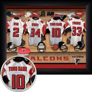  Atlanta Falcons Personalized Locker Room Print