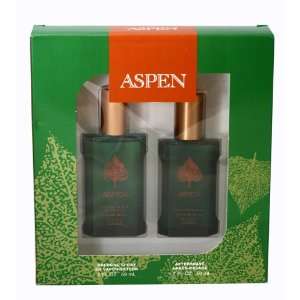ASPEN by Coty Gift Set for MEN SET COLOGNE SPRAY 2 OZ & AFTERSHAVE 1 