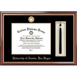   Medallion   Tassel Box   Mahogany   Diploma Frame