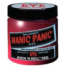 Brand New Manic Panic Hair Dye in ROCK N ROLL RED which is a fire 