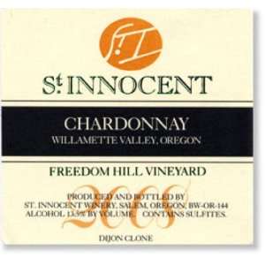  2010 St. Innocent Freedom Hill Willamette Chardonnay 