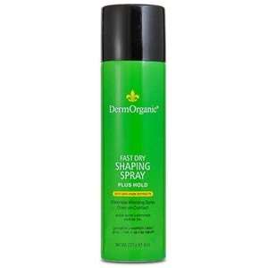  DermOrganic Fast Dry Shaping Spray Plus Hold 8oz Beauty
