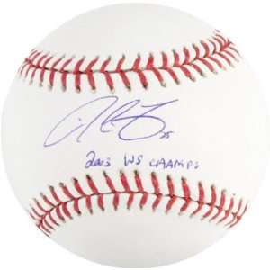  Derrek Lee Autographed Baseball  Detials 2003 WS Champs 