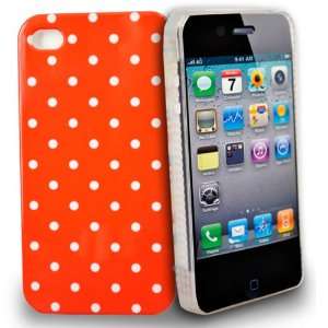    orange dot design hard case cover for apple iphone 4G Electronics