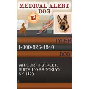  MEDICAL ALERT DOG ID Badge Bundle   1 Handlers Custom ID 