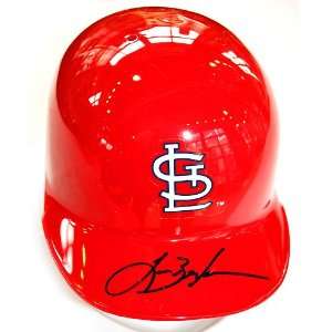  St. Louis Cardinals Lance Berkman Autographed Mini Batting 