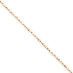  14k Rose Gold 18 inch 0.70 mm Ropa Collar Necklace in 14k 
