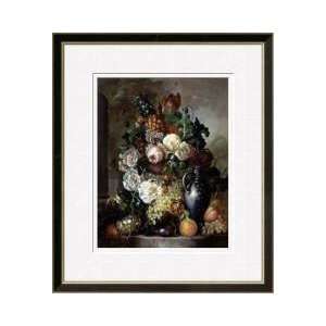 Still Life Of Fruit And Flowers Framed Giclee Print 