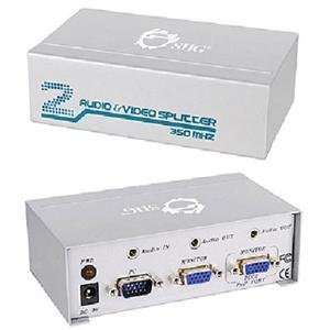  NEW 1x2 VGA & Audio Splitter (TV & Home Video) Office 