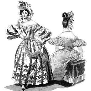  1830s Romantic Era Dress Pattern 