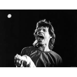  Rolling Stones Lead Singer Mick Jagger Performing at Live 