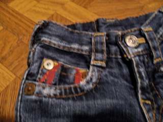 True Religion Jeans Boys Sz 2 Toddler Infant Painted Red NICE 7 CUTE 