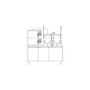 Blodgett 10 Pan Steamer And Gas Boiler W/ One 6 And 10 Gallon Kettles 