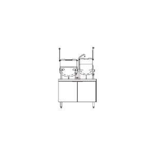  Blodgett Direct Steamer On Cabinet Base W/ 10 And 6 Gal 