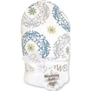  Monaco Hooded Towel Blooming Bouquet White Baby