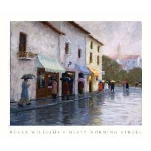    Misty Morning Stroll   Roger Williams 48x36
