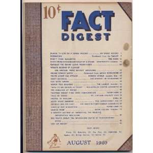  Fact Digest August 1940 Rodale Books