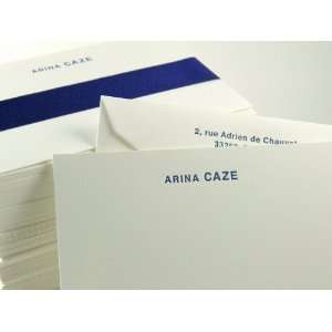  french moderne custom letterpress personalized stationery 