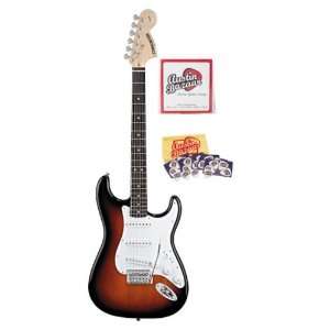  Starcaster by Fender Stratocaster Electric Guitar Bundle 