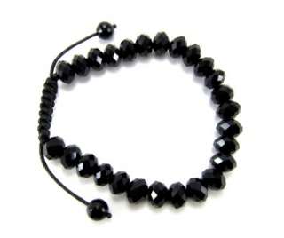 RICK ROSS BLACK GLASS HIPHOP FACETED DIAMOND CUT CRYSTAL BEADED 