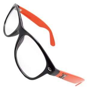  Como Orangered Plastic Arm Clear Lens Plano Glasses for 