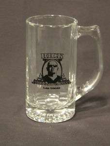 Rick Harrison 13 oz Glass Tall Beer Mug Logo Gold Pawn  