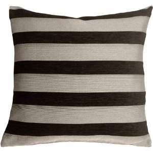  Pillow Decor   Brackendale Stripes Black Decorative Throw 